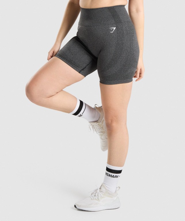 Gymshark Vital Seamless 2.0 Women's Shorts Grey | UAE-93UJRG