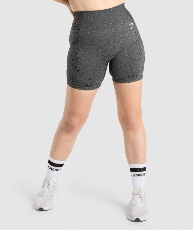 Gymshark Vital Seamless 2.0 Women\'s Shorts Grey | UAE-93UJRG