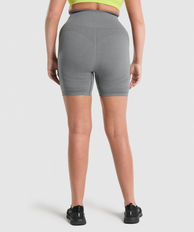 Gymshark Vital Seamless 2.0 Women's Shorts Grey | UAE-98HIRV