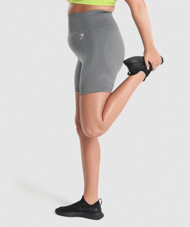 Gymshark Vital Seamless 2.0 Women's Shorts Grey | UAE-98HIRV