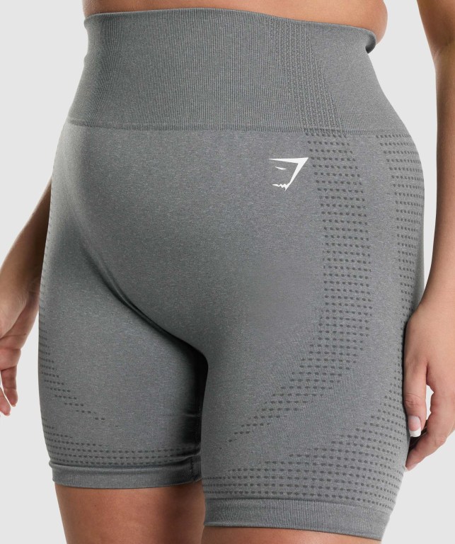 Gymshark Vital Seamless 2.0 Women's Shorts Grey | UAE-98HIRV