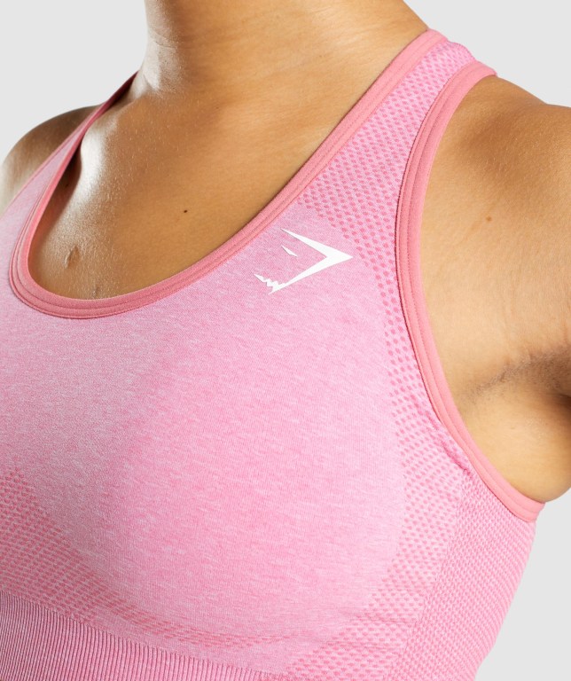 Gymshark Vital Seamless 2.0 Women's Sports Bra Pink | UAE-31PFKB