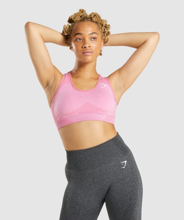 Gymshark Vital Seamless 2.0 Women\'s Sports Bra Pink | UAE-31PFKB