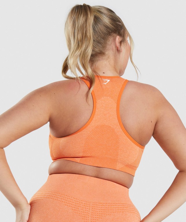 Gymshark Vital Seamless 2.0 Women's Sports Bra Apricot Orange | UAE-43OVMZ