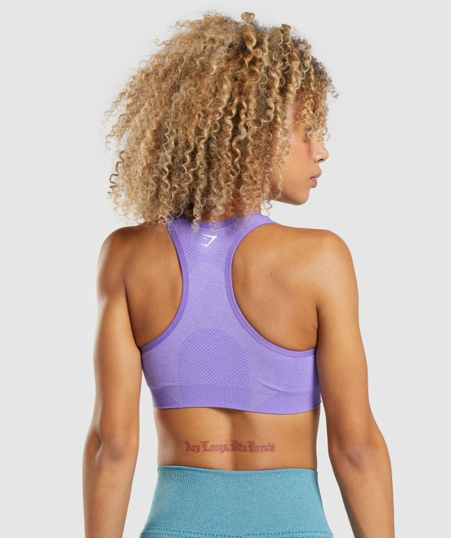 Gymshark Vital Seamless 2.0 Women's Sports Bra Light Purple | UAE-63RDVJ