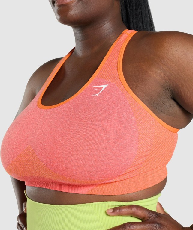 Gymshark Vital Seamless 2.0 Women's Sports Bra Orange | UAE-79BGRX