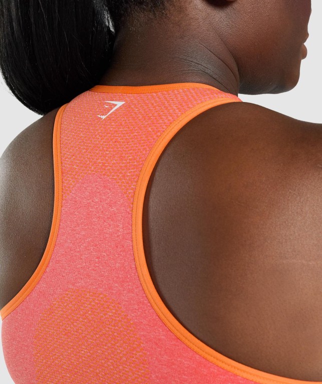 Gymshark Vital Seamless 2.0 Women's Sports Bra Orange | UAE-79BGRX