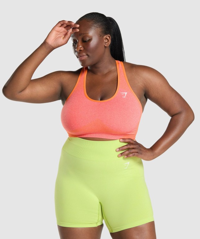 Gymshark Vital Seamless 2.0 Women\'s Sports Bra Orange | UAE-79BGRX