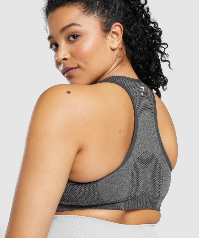 Gymshark Vital Seamless 2.0 Women's Sports Bra Grey | UAE-83PHOU