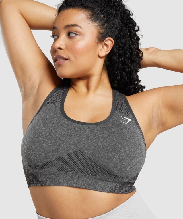 Gymshark Vital Seamless 2.0 Women's Sports Bra Grey | UAE-83PHOU