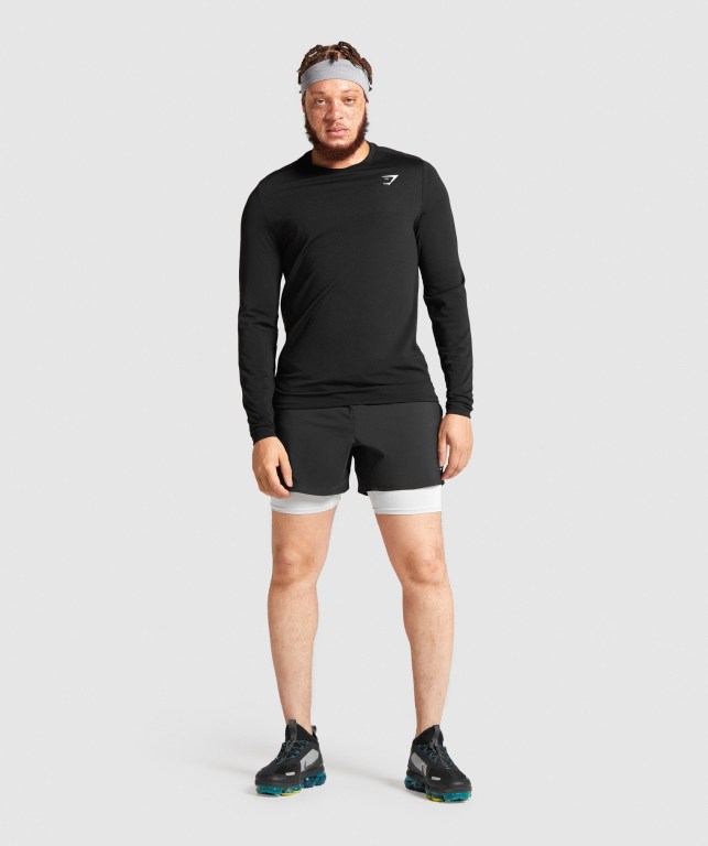 Gymshark Vital Seamless Men's T Shirts Black | UAE-58RVOE