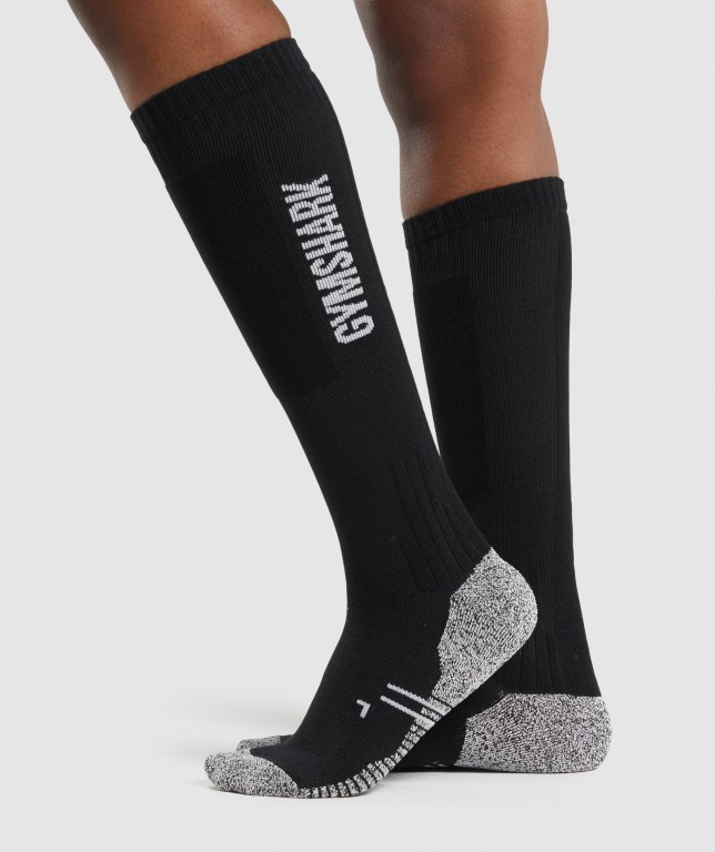 Gymshark Weightlifting Men's Socks Black | UAE-49IUHL