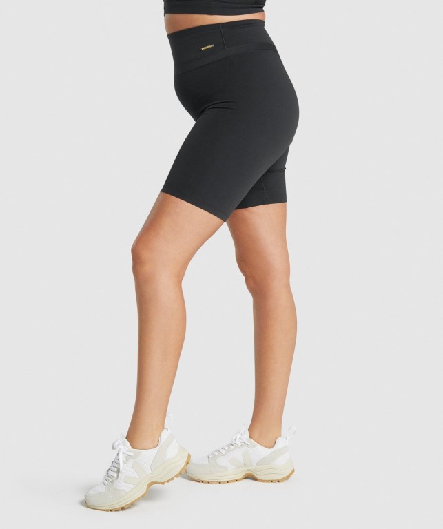 Gymshark Whitney Cycling Women's Shorts Black | UAE-15RPDS