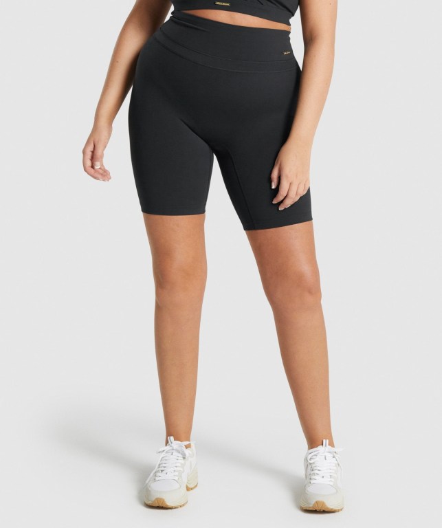 Gymshark Whitney Cycling Women\'s Shorts Black | UAE-15RPDS