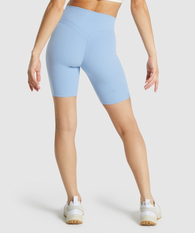 Gymshark Whitney Cycling Women's Shorts Blue | UAE-46KYNX