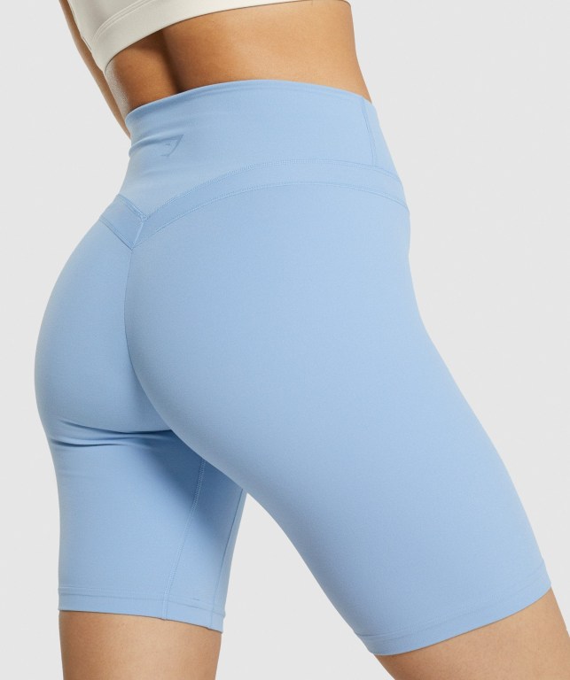 Gymshark Whitney Cycling Women's Shorts Blue | UAE-46KYNX