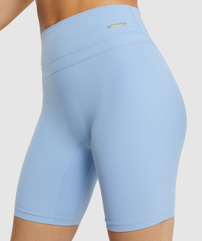 Gymshark Whitney Cycling Women's Shorts Blue | UAE-46KYNX