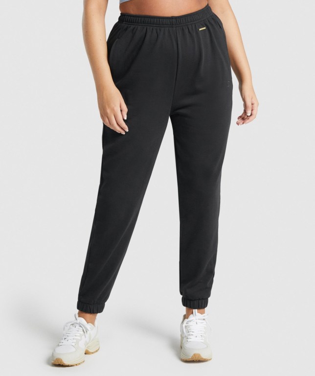 Gymshark Whitney Loose Women\'s Joggers Black | UAE-27SAHK