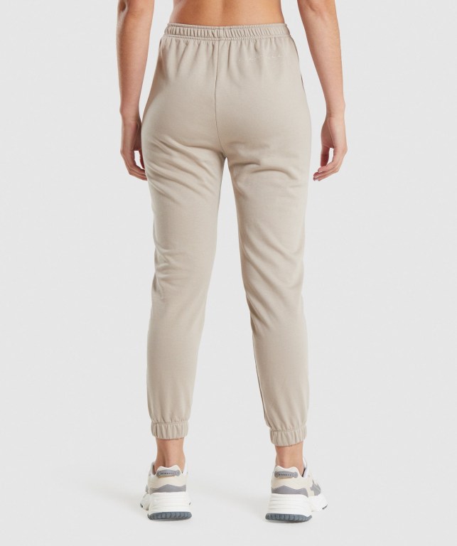 Gymshark Whitney Loose Women's Joggers White | UAE-38YXVD