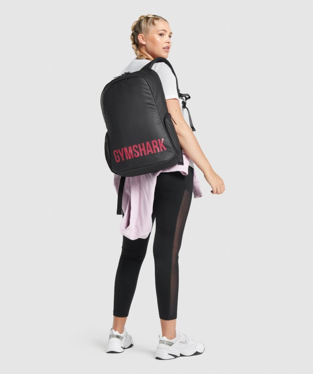 Gymshark X-Series 0.1 Men's Bags & Backpacks Black / Pink | UAE-80ZBHL