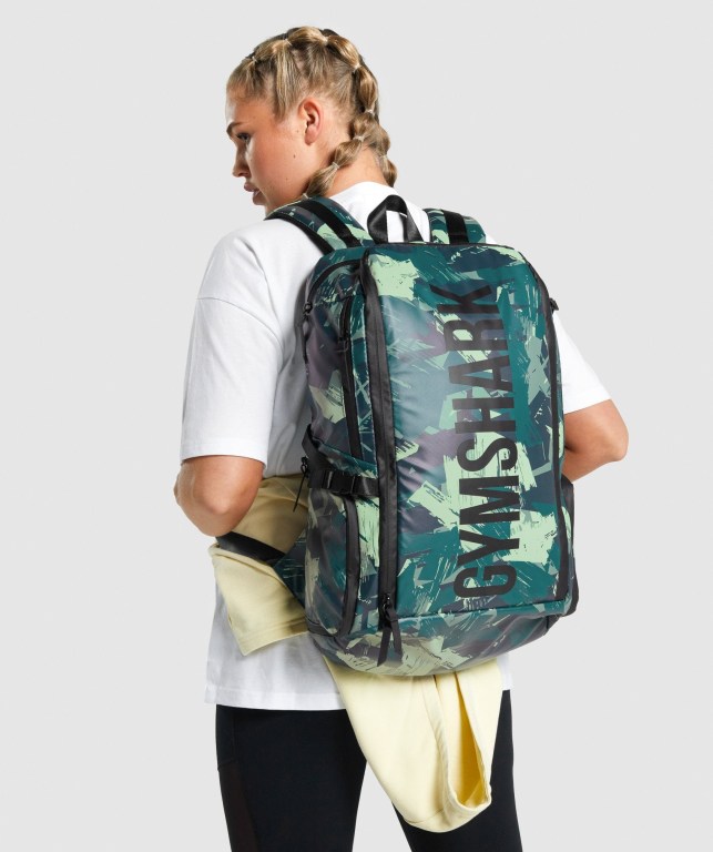 Gymshark X-Series 0.3 Men's Bags & Backpacks Green | UAE-86CHEQ